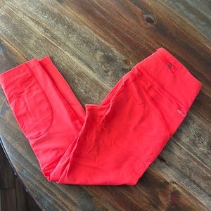 Nike Power Run Epic Lux Capris Size Small - orange red